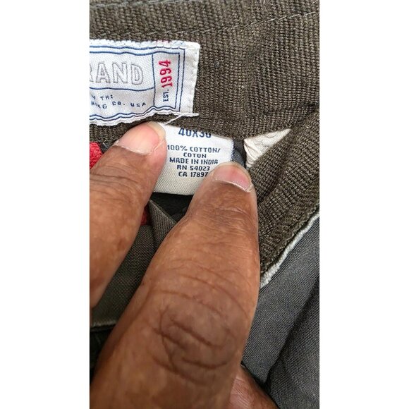 Old Navy Men's Gray Cargo Pants Size 40 x 30 Adjustable Drawstring Waist Multipl - Picture 8 of 8